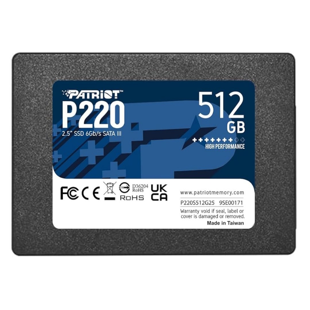 Picture of HARD DISK 2,5 SSD 512GB PATRIOT P220 P220S512G25