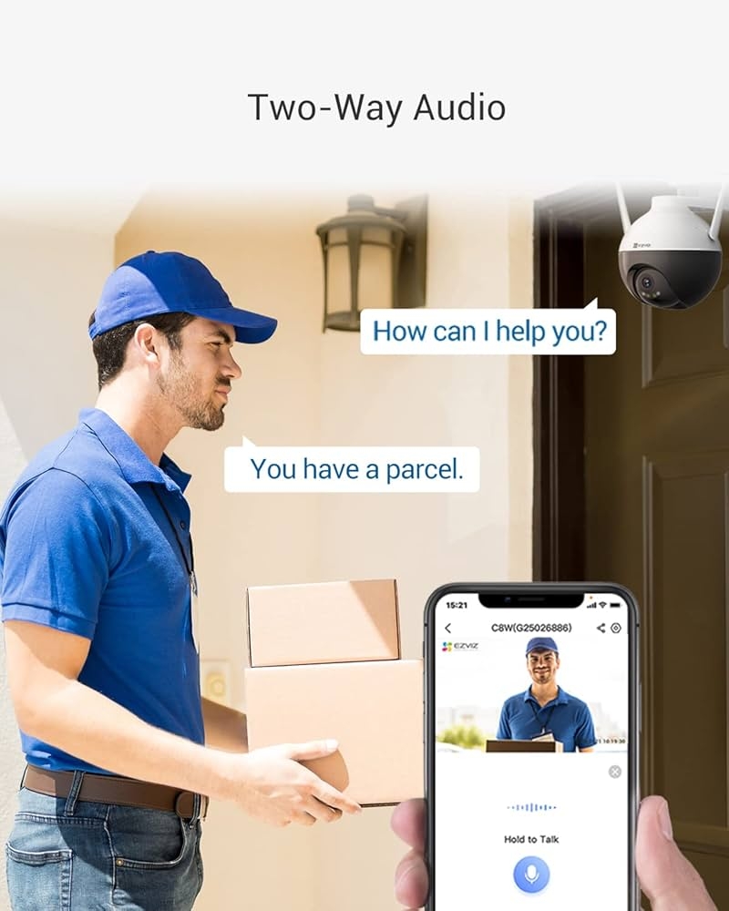 Picture of TELECAMERA DI VIDEOSORVEGLIANZA DA ESTERNO 4G MOTORIZZATA A BATTERIA EZVIZ EB8 4G + PANNELLO SOLARE