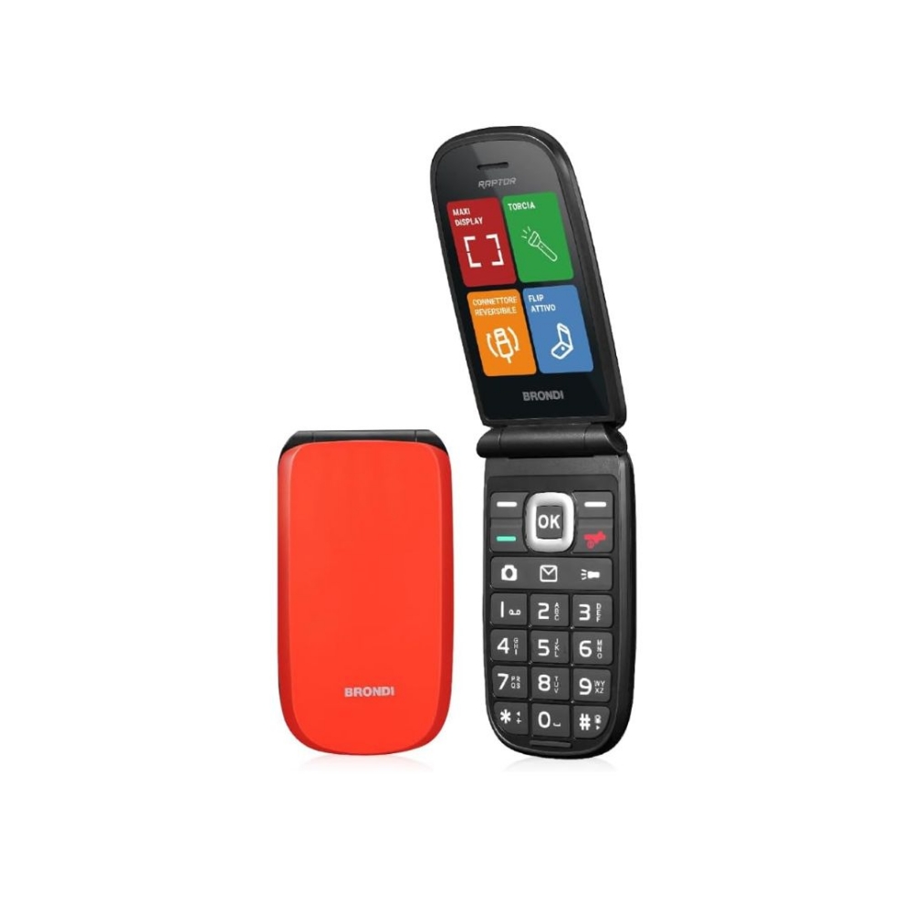 Immagine di CELLULARE BRONDI RAPTOR DUOS ORANGE METAL ITALIA