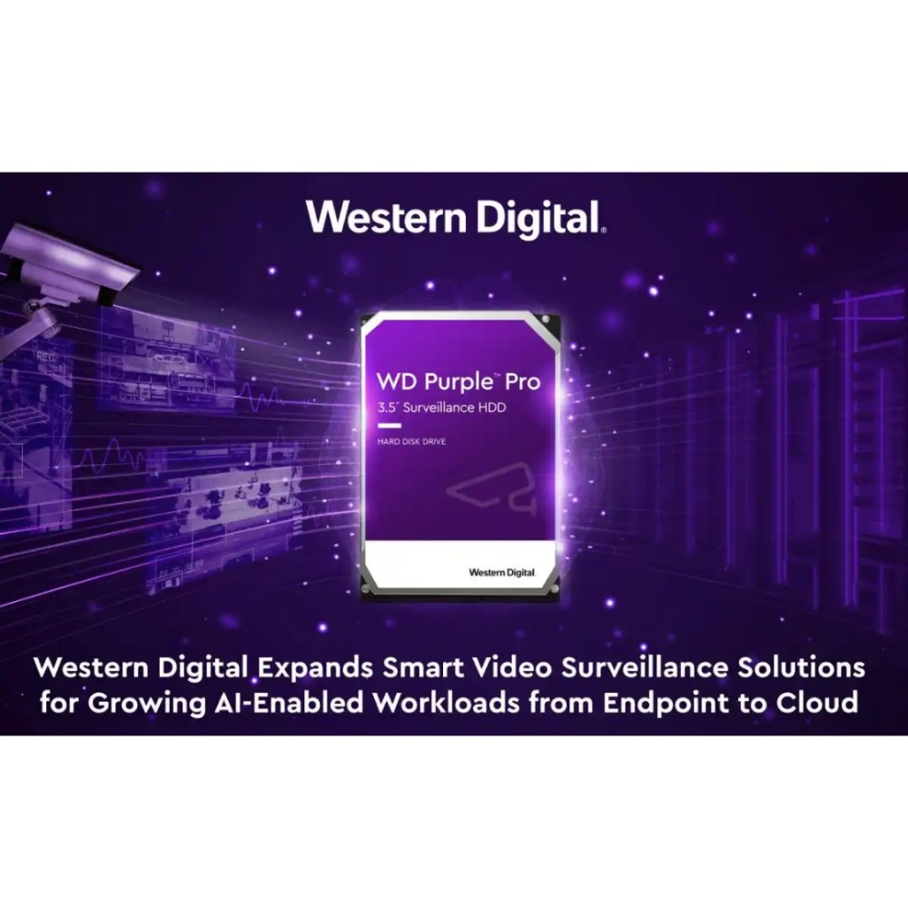 Immagine di HARD DISK 3,5 SATA III 02TB WESTERN DIGITAL WD23PURZ PURPLE