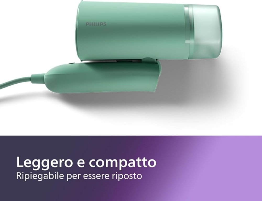 Picture of FERRO DA STIRO VAPORE VERTICALE SERIE 3000 1000W PHILIPS STH3010/70 GREEN