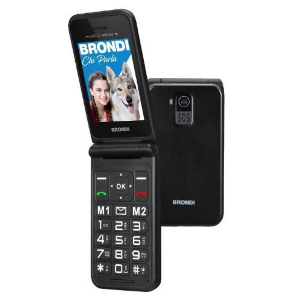 Picture of CELLULARE BRONDI WINDOW 2 DUOS BLACK METAL ITALIA