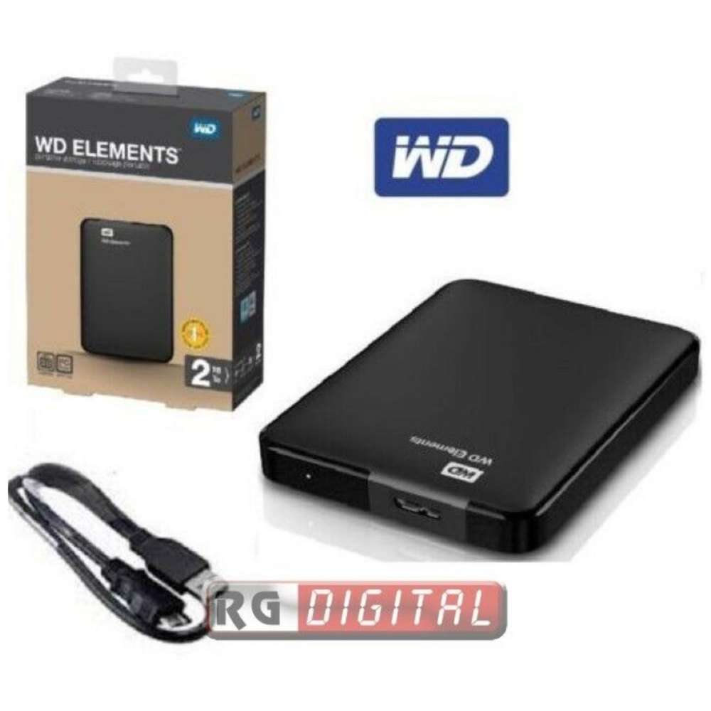 Immagine di HARD DISK ESTERNO 2,5 USB 3.0 2TB WESTERN DIGITAL WDBU6Y0020BBK-WESN
