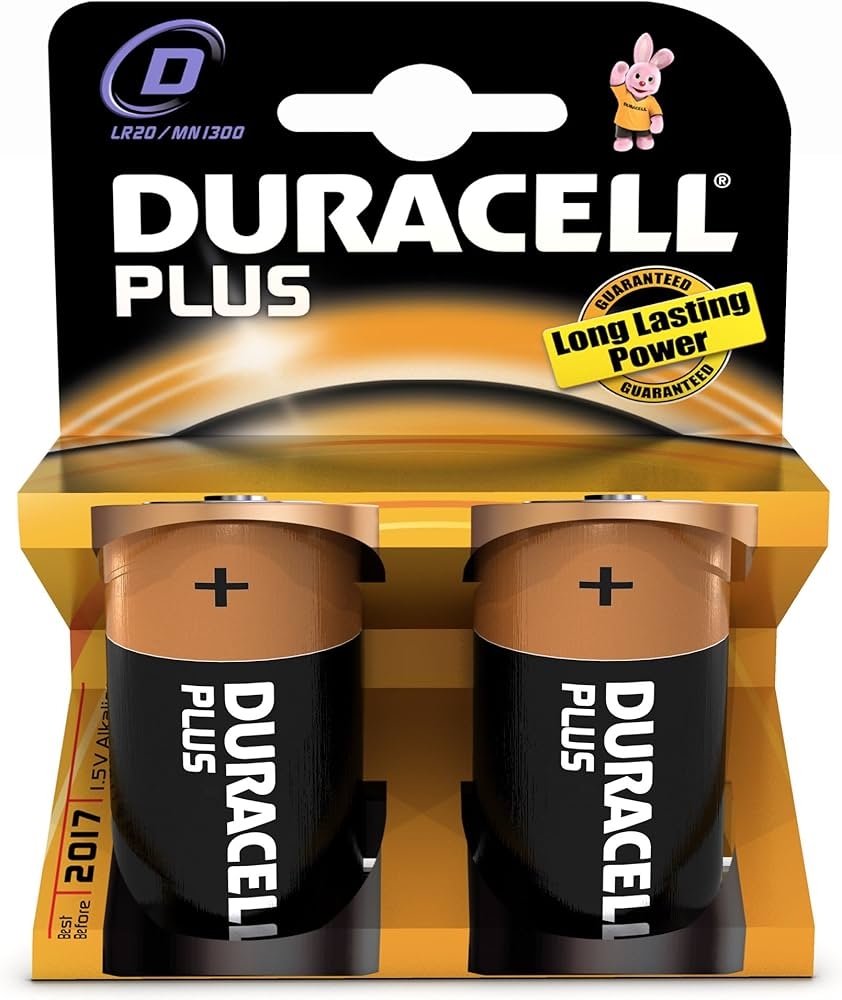 Immagine di BATTERIA TORCIA ALCALINA 2PZ DURACELL PLUS POWER MN1300
