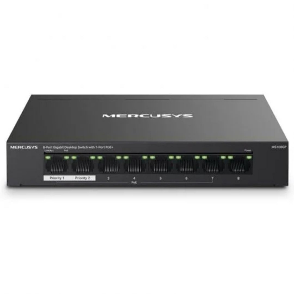 Immagine di HUB SWITCH 08 PORTE GIGABIT MERCUSYS MS108GP