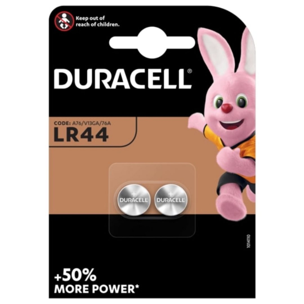 Immagine di BATTERIA CMOS 1,5V ALCALINE 2PZ DURACELL LR44