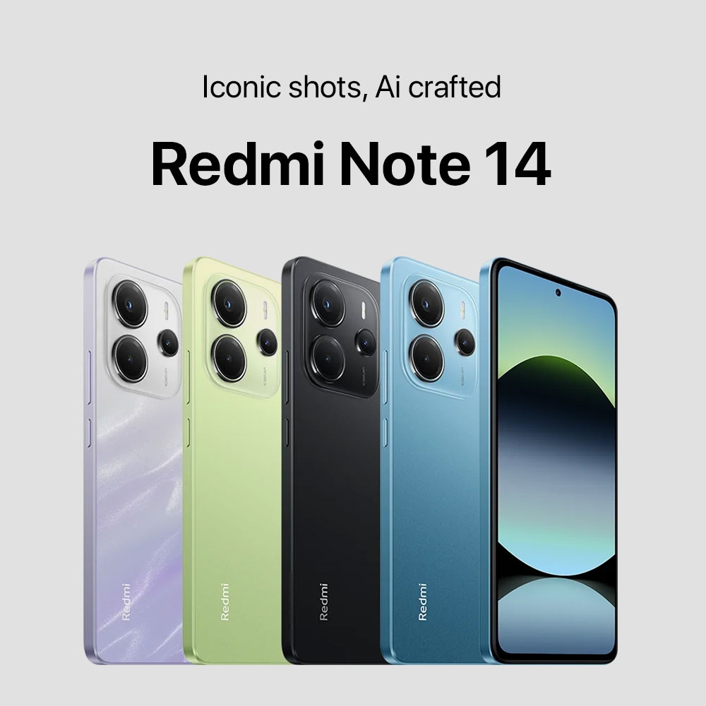 Picture of SMARTPHONE XIAOMI REDMI NOTE 14 4G 6+128GB DUOS BLACK ITALIA