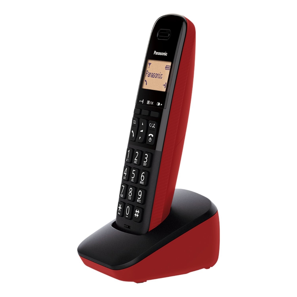 Picture of CORDLESS PANASONIC KX-TGB610JTR BLACK/RED