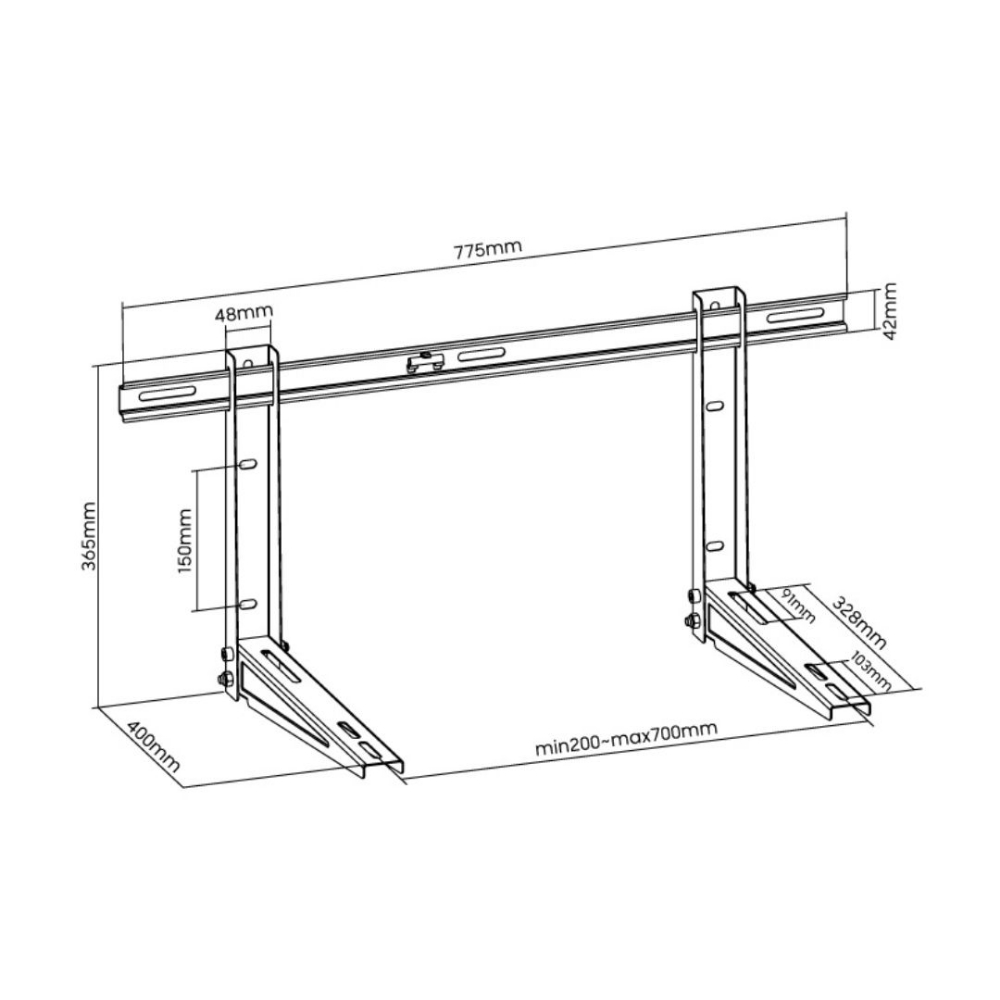 Picture of SUPPORTO SUPERIOR PER CONDIZIONATORI SUPSAW002