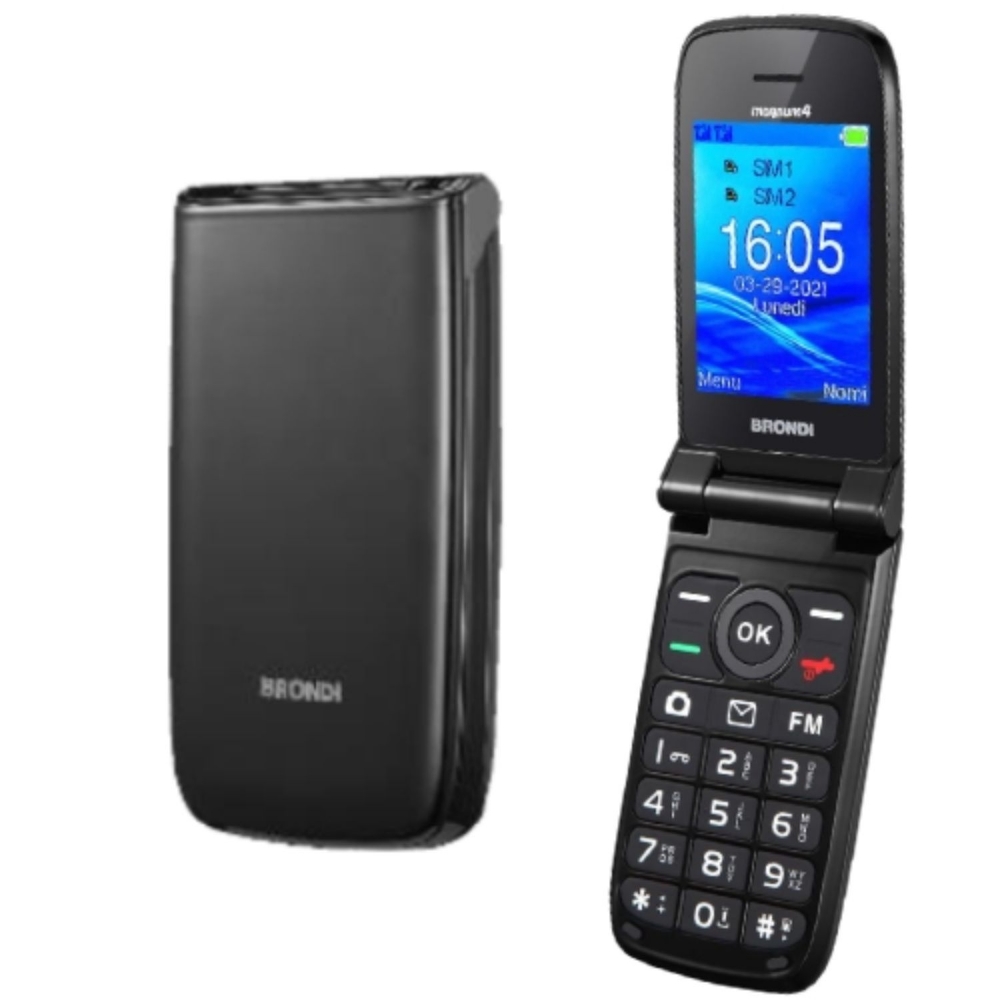 Immagine di CELLULARE BRONDI MAGNUM 4 DUOS BLACK ITALIA