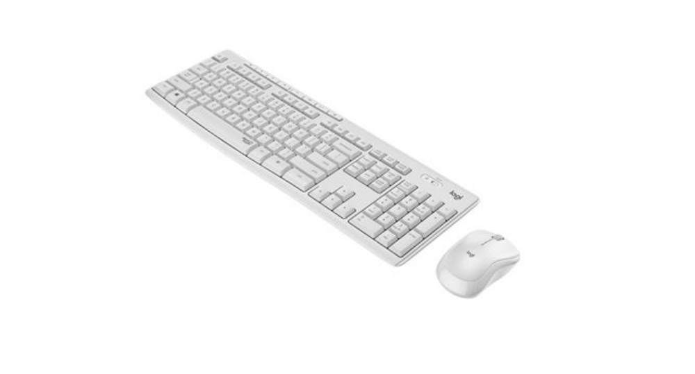 Immagine di TASTIERA + MOUSE OTTICO WIRELESS LOGITECH COMBO MK295 920-009821 WHITE