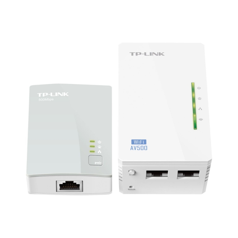 Immagine di ADATTATORE ETHERNET PER RETE ELETTRICA POWERLINE MERCUSYS MP300 KIT