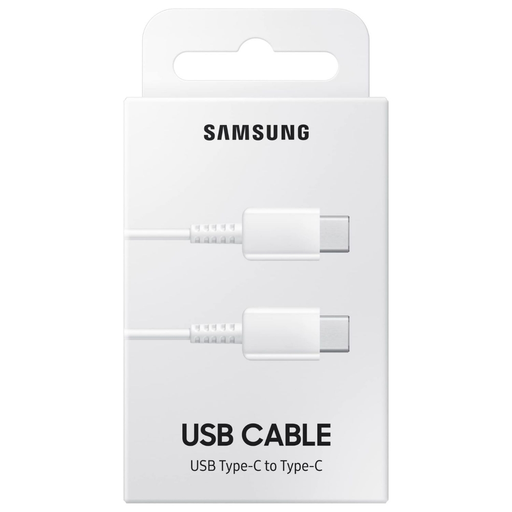 Immagine di CAVO DATI/CARICA PER SMARTPHONE TYPE-C / TYPE-C SAMSUNG EP-DA705BWEGWW WHITE