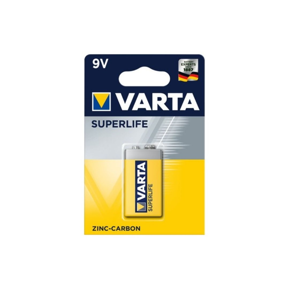 Picture of BATTERIA SUPERLIFE 9V ZINCO CARBONE 1PZ VARTA