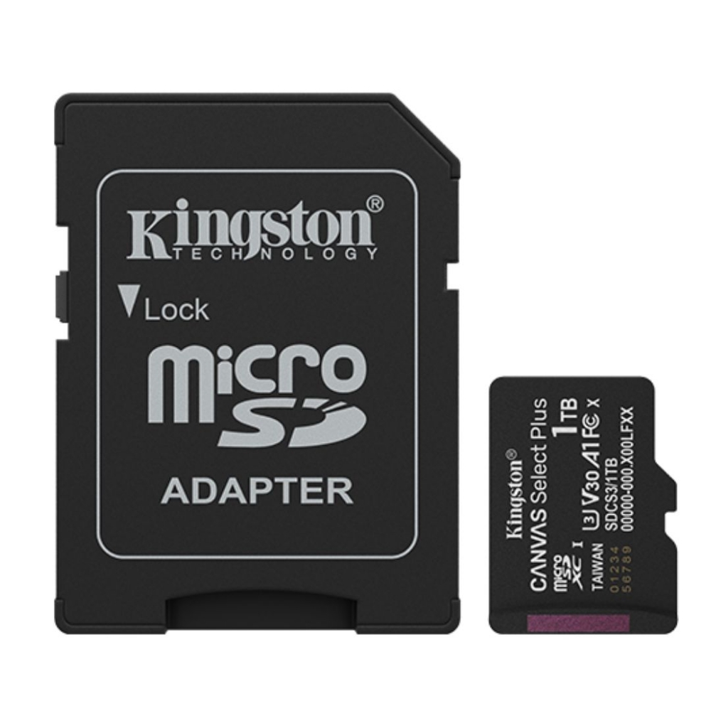 Immagine di MEMORY CARD MICRO SD/TRANSFLASH 1TB KINGSTON CLASSE 10 SDCS3/1TB