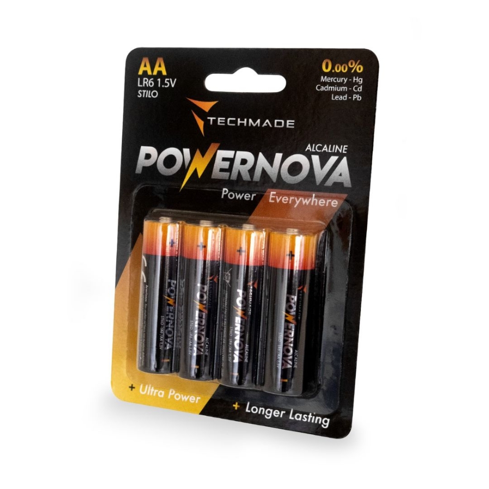 Picture of BATTERIA STILO AA ALCALINA 4PZ TECHMADE TM-LR6