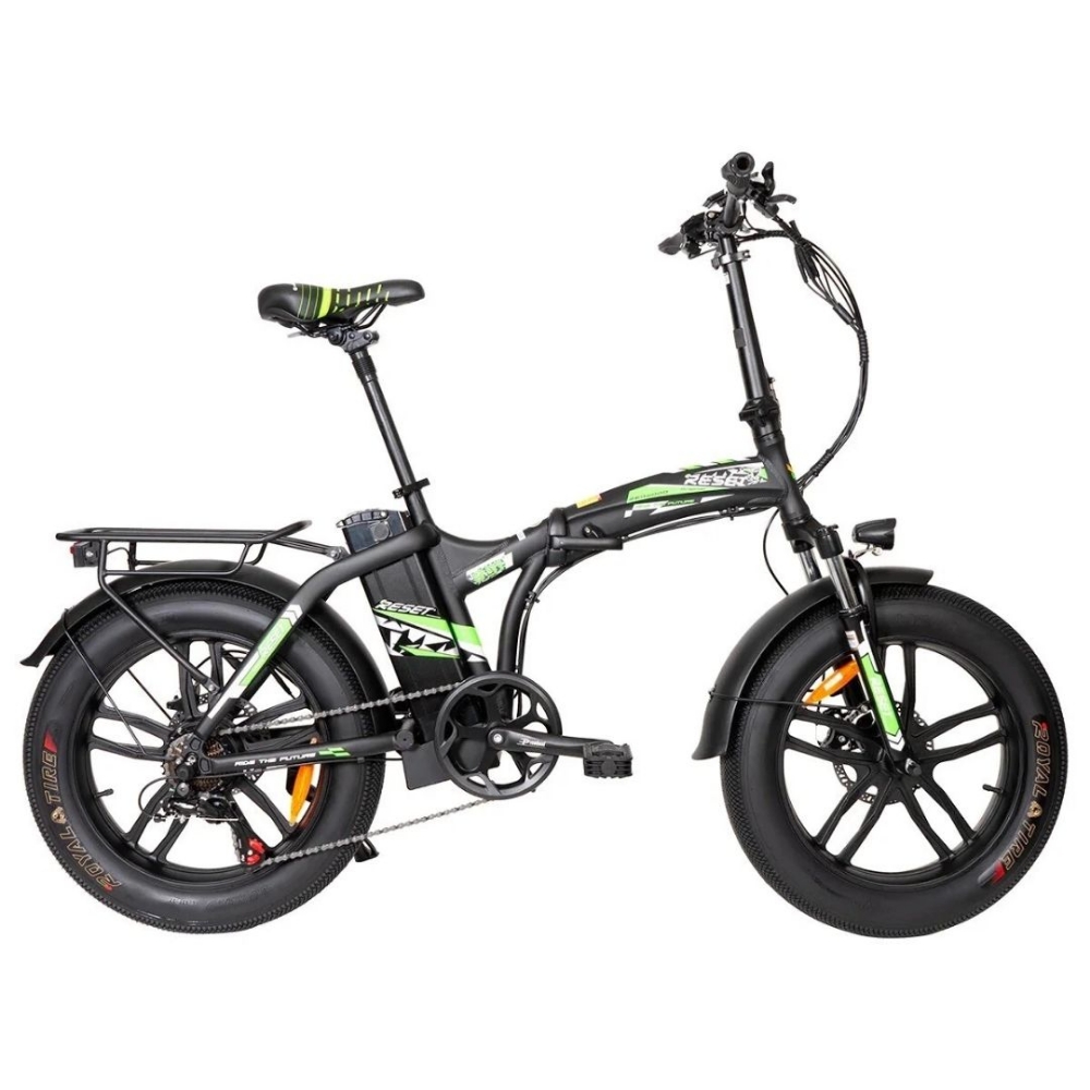 Immagine di BICICLETTA ELETTRICA 250W RESET YOUNG NERO/VERDE