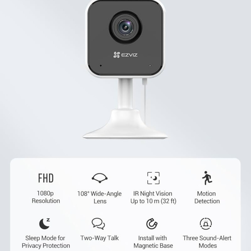 Immagine di TELECAMERA DI VIDEOSORVEGLIANZA DA INTERNO 1080 EZVIZ CS-H1C VISIONE NOTTURNA