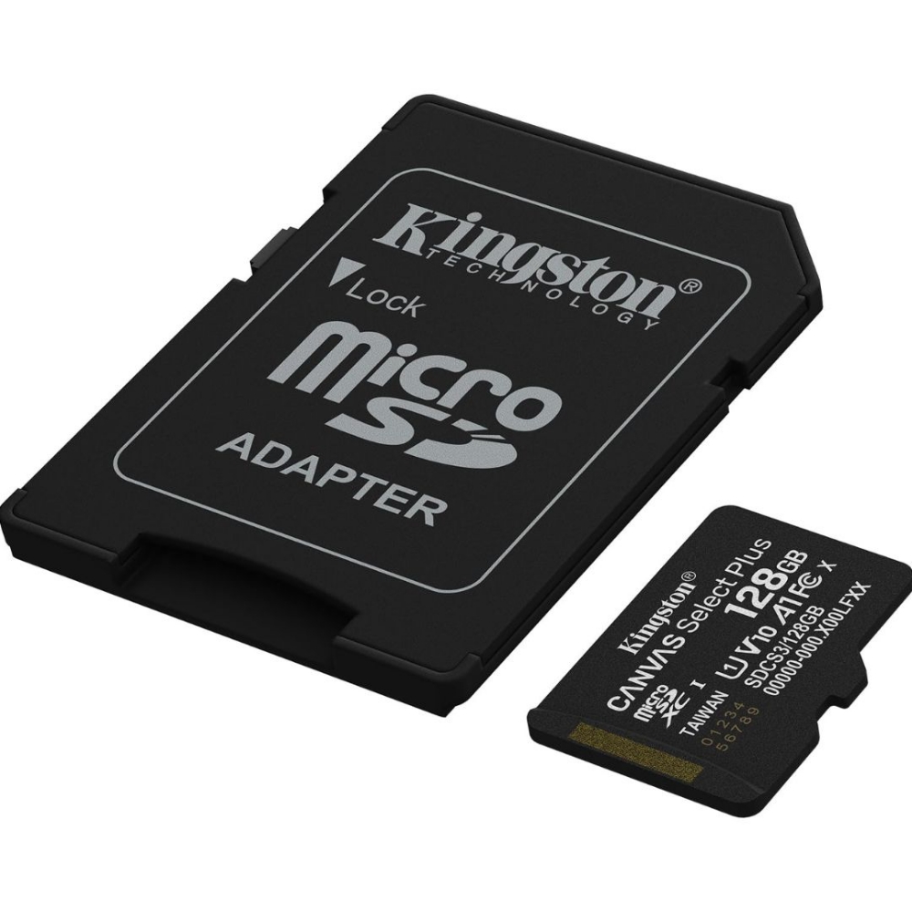 Picture of MEMORY CARD MICRO SD/TRANSFLASH 128GB KINGSTON CLASSE 10 SDCS3/128GB