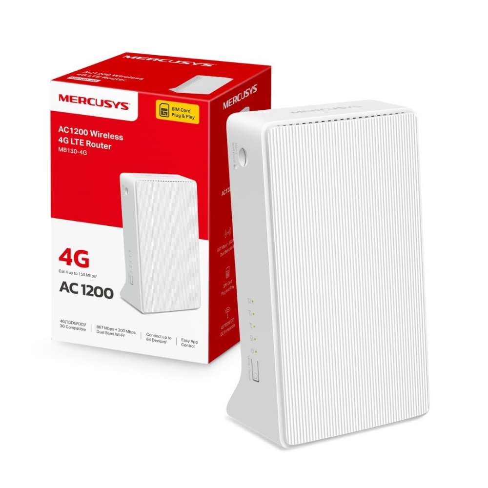 Picture of ROUTER 4G LTE WIRELESS MERCUSYS MB130-4G