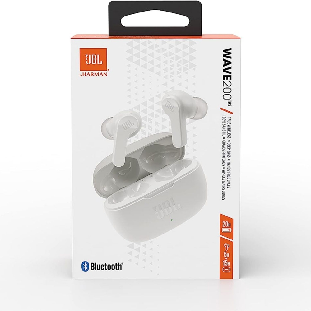 Immagine di AURICOLARE BLUETOOTH JBL WAVE 200TWS WHITE
