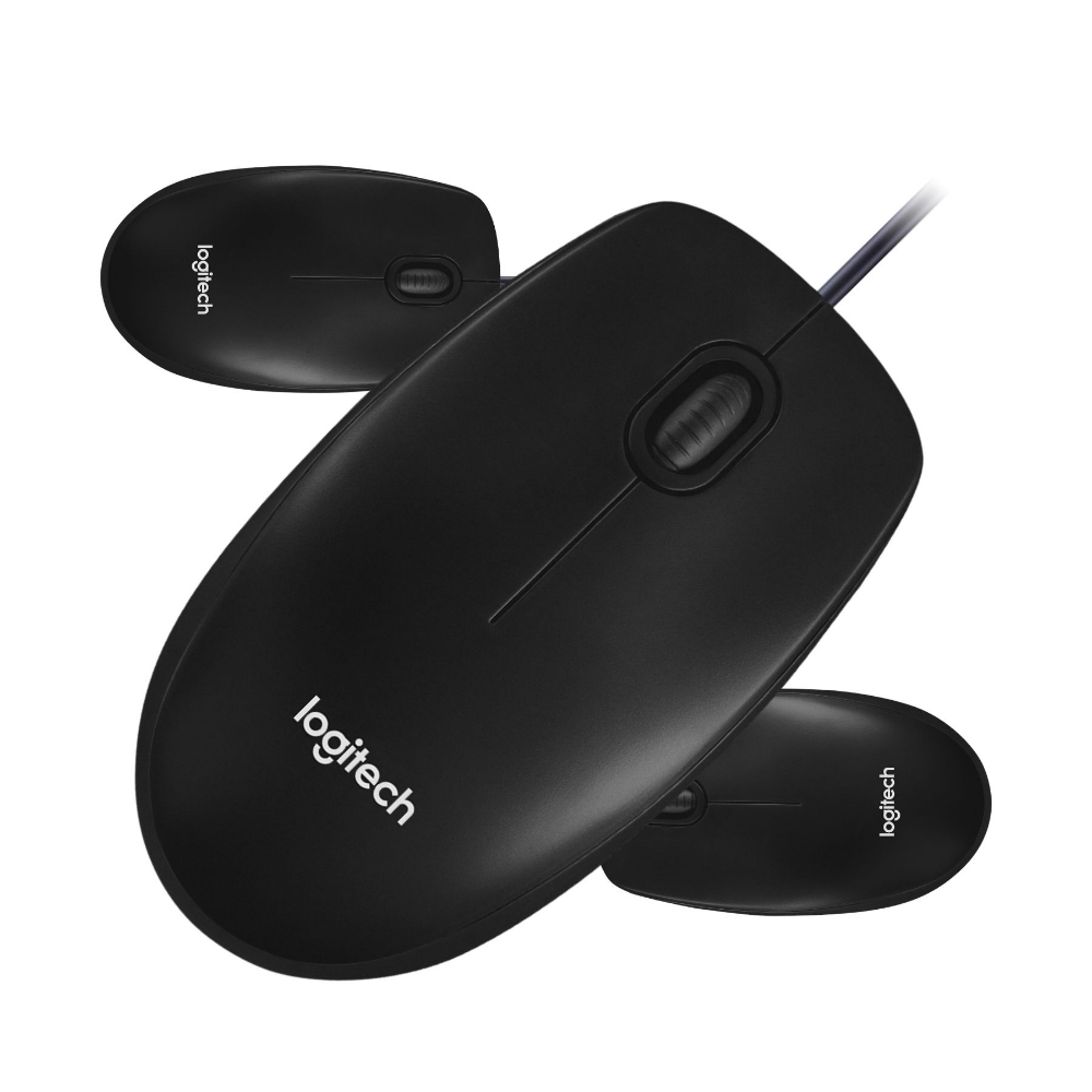 Picture of MOUSE OTTICO USB LOGITECH M100 910-006652 BLACK