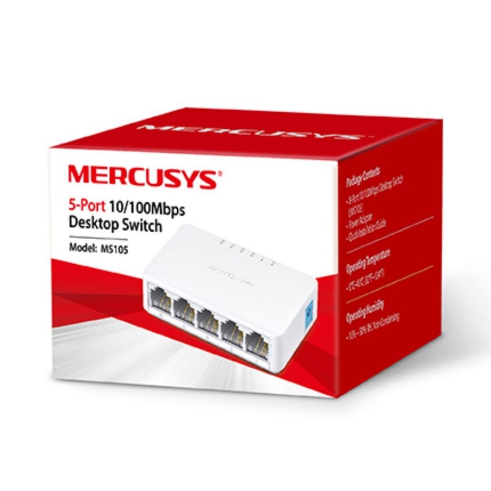 Picture of HUB SWITCH 05 PORTE MERCUSYS MS105