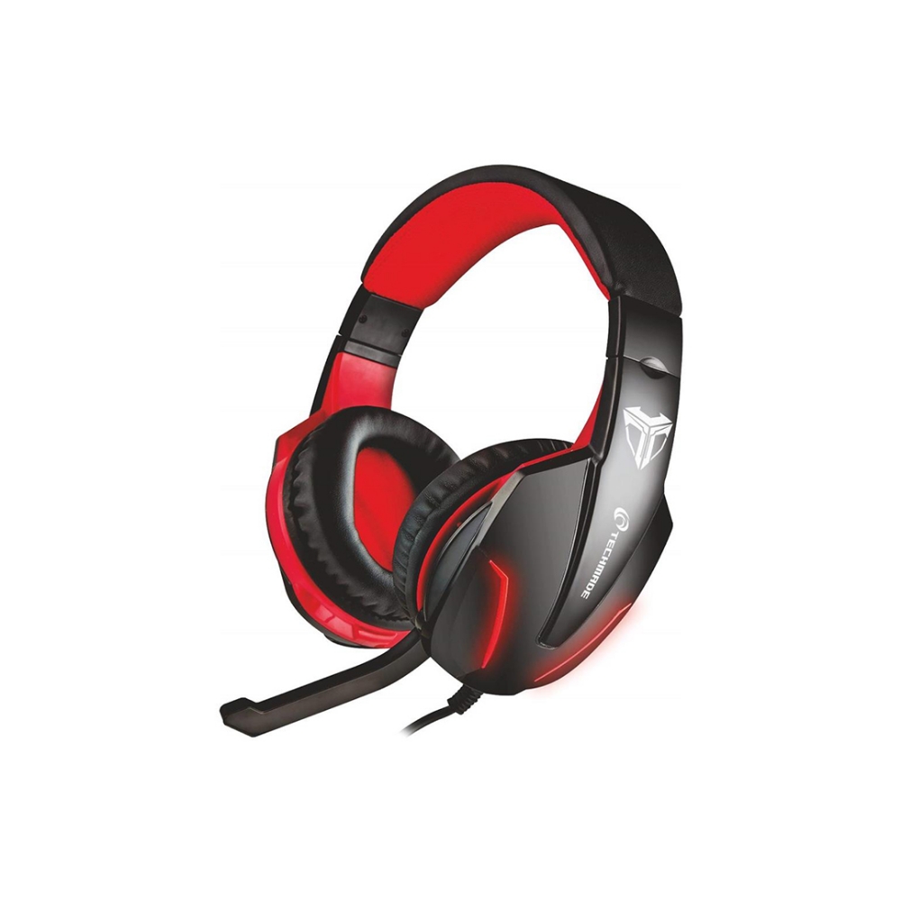 Immagine di CUFFIE + MICROFONO 3.5MM GAMING TECHMADE TM-FL1-RED