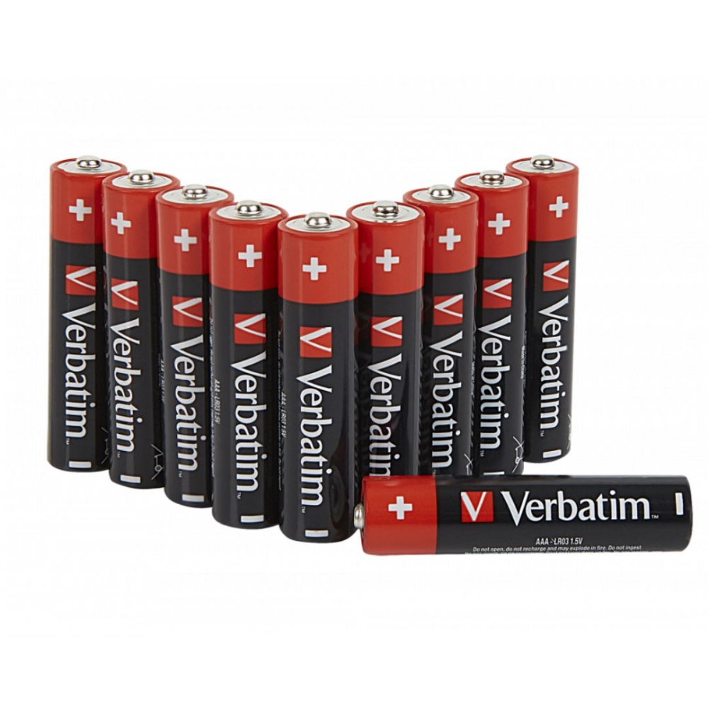 Immagine di BATTERIA MINISTILO AAA ALCALINA 10PZ VERBATIM 49874