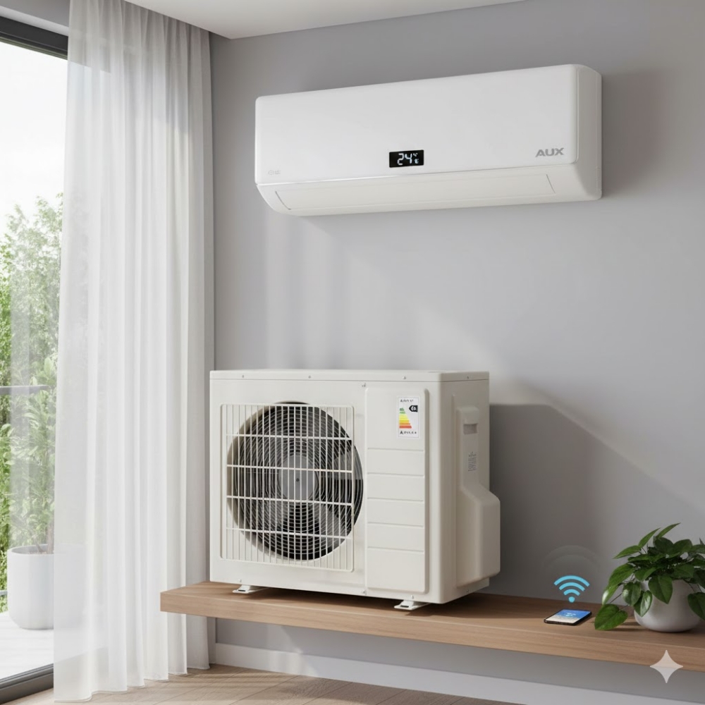 Immagine di CLIMATIZZATORE AUX 18000BTU SERIE QG ASW-H18E2B4/QGR3DI-E + ASW-H18E2B4/QGR3DI-I WI-FI A++/A+++