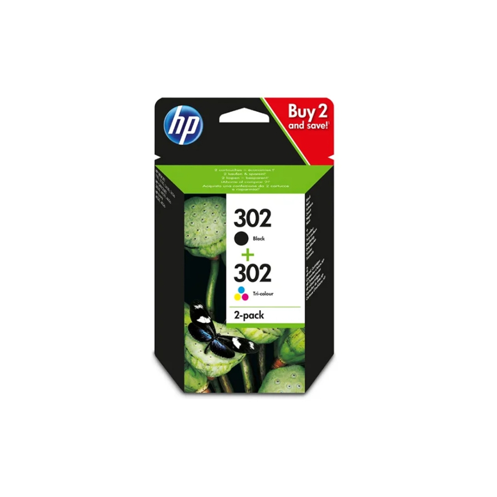 Immagine di CARTUCCIA HP MULTIPACK 302 BK + 302 CL X4D37AE