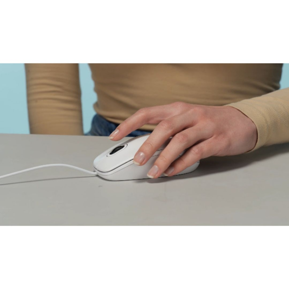 Picture of MOUSE OTTICO USB LOGITECH B100 WHITE 910-003360