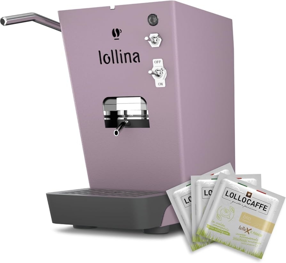 Picture of MACCHINA DA CAFFE' LOLLO CAFFE' LOLLINA CANDY LILLADOR + BOX 40 CIALDE LOLLO MIX ORO