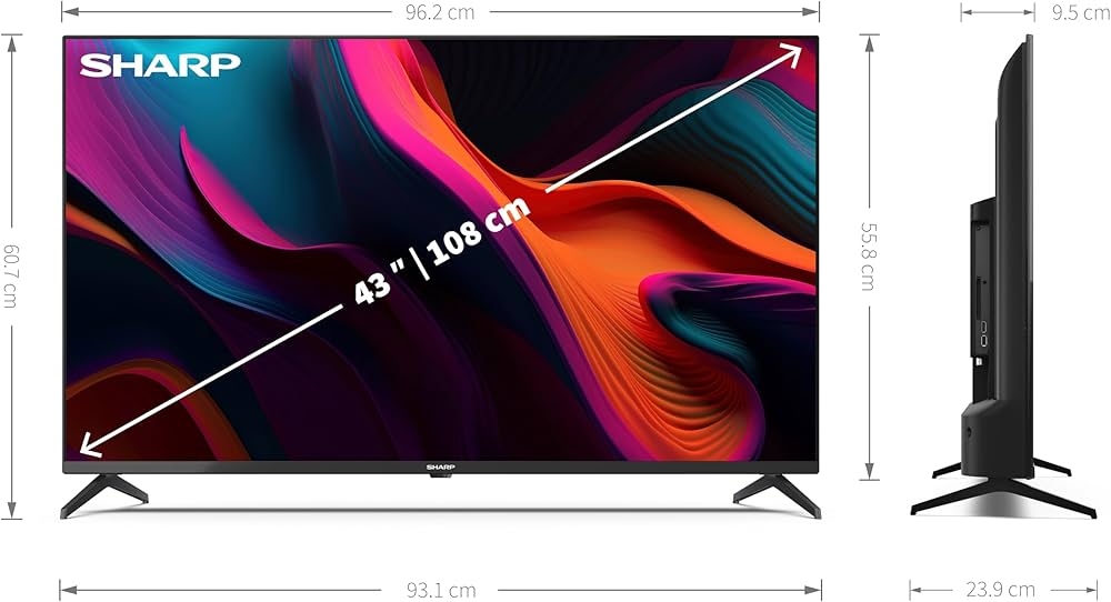 Immagine di TV QLED 43" SHARP AQUOS 43GP6265E SMART TV ITALIA BLACK