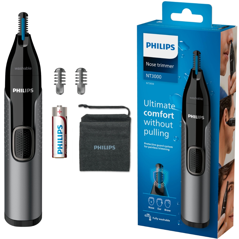 Immagine di RASOIO ELETTRICO PHILIPS RIFINITORE PER NASO E ORECCHIE  NT3650/16