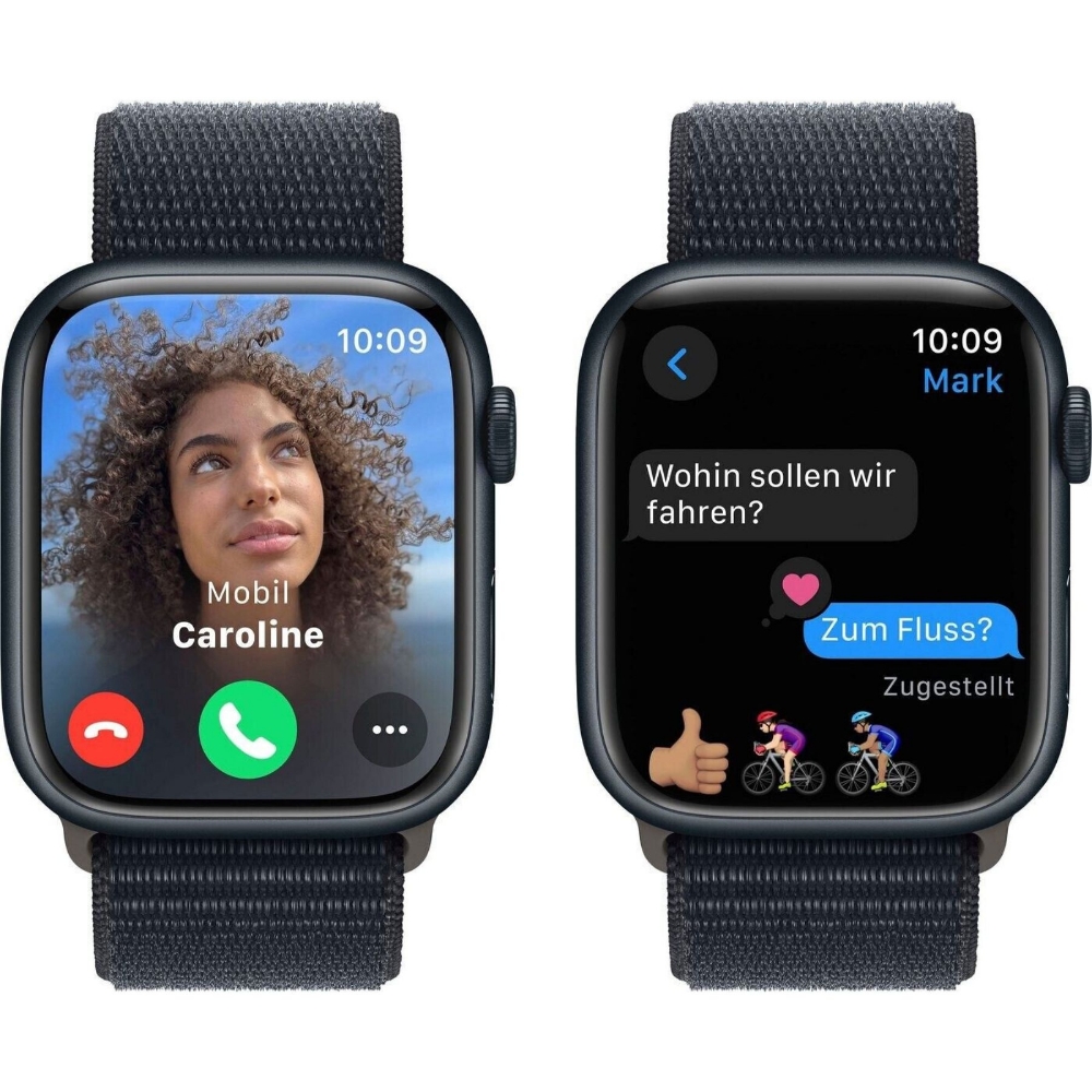 Immagine di SMARTWATCH APPLE WATCH SERIES 9 45MM GPS ALLUMINIO MIDNIGHT CON CINTURINO SPORT LOOP MIDNIGHT MR9C3QR/A EUROPA