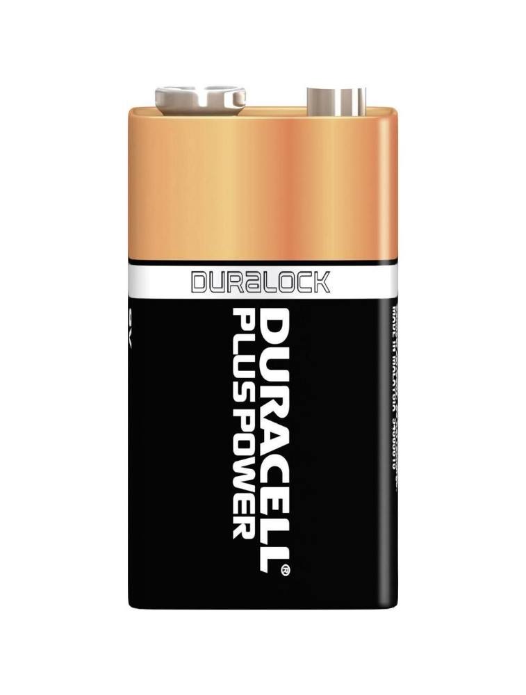 Immagine di BATTERIA 9V ALCALINA 1PZ DURACELL PLUS POWER MN1604