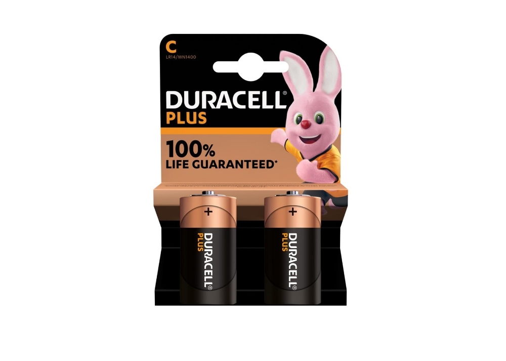 Immagine di BATTERIA C MEZZA TORCIA ALCALINA 2PZ DURACELL PLUS POWER MN1400