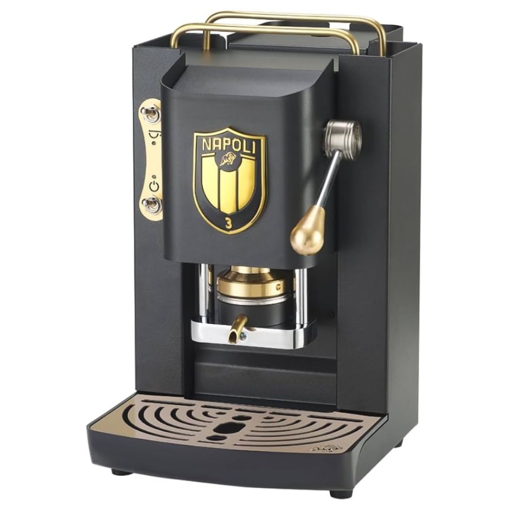 Immagine di MACCHINA DA CAFFE' FABER PRO DELUXE PROBLACKBASOTT PRESSACIALDA IN OTTONE BLACK
