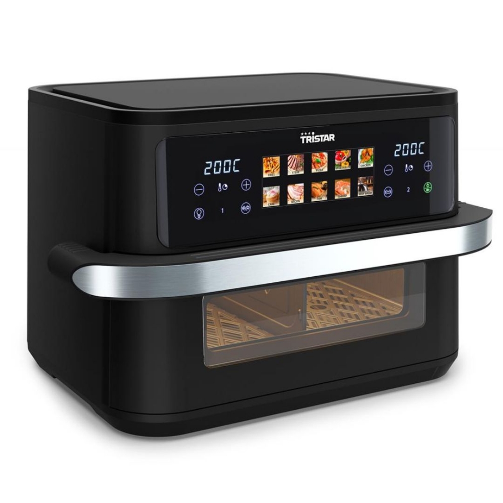 Immagine di FRIGGITRICE AD ARIA CALDA DUALZONE FLEX 10LT 2800W TRISTAR FR-9078 NERO