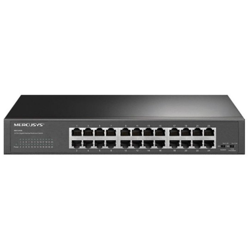 Picture of HUB SWITCH 24 PORTE GIGABIT MERCUSYS MS124GS
