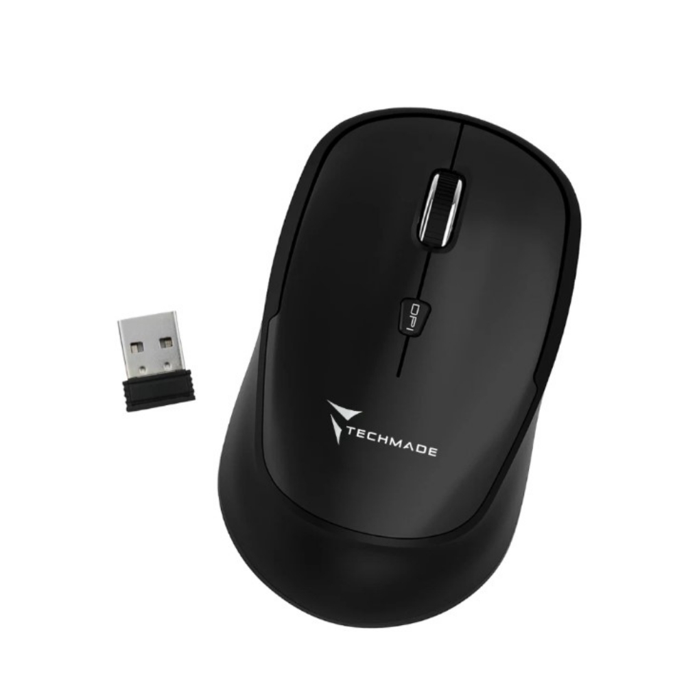 Immagine di MOUSE OTTICO WIRELESS TECHMADE TM-XJ35-BK NERO