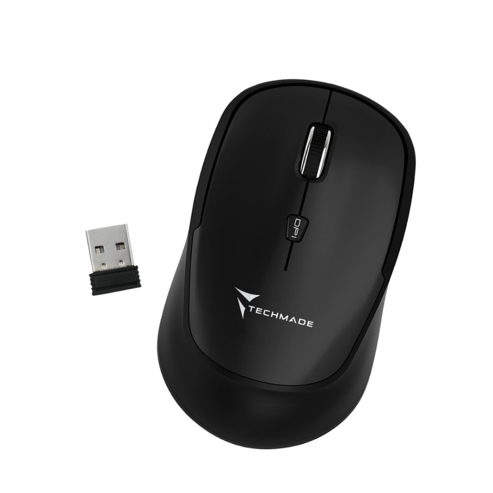 Immagine di MOUSE OTTICO WIRELESS TECHMADE TM-XJ35-BK NERO