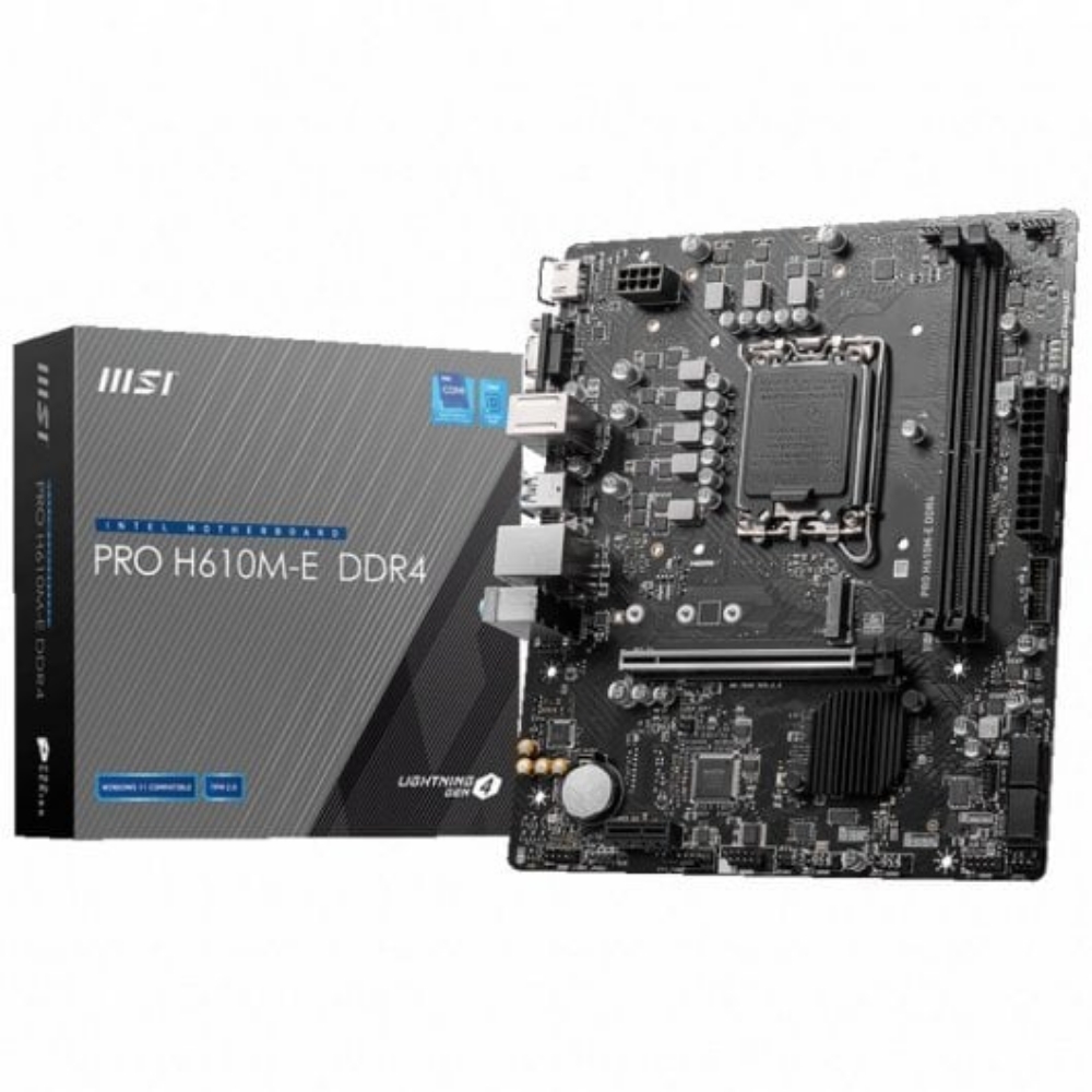 Picture of MAINBOARD SLGA1700 MSI H610M-E DDR4