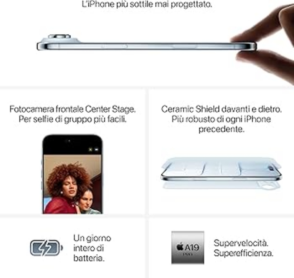 Immagine di APPLE IPHONE AIR 256GB MG2M4QL/A CLOUD WHITE ITALIA