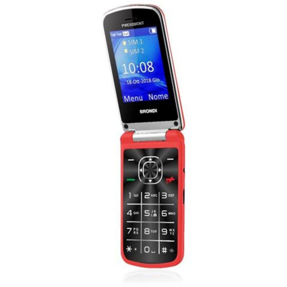 Picture of CELLULARE BRONDI PRESIDENT DUOS RED ITALIA
