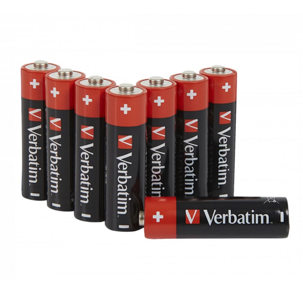 Immagine di BATTERIA STILO AA ALCALINA 8PZ VERBATIM 49503