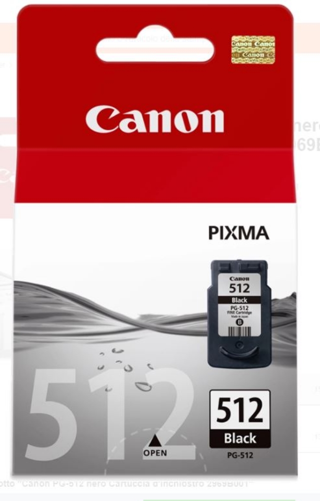 Immagine di CARTUCCIA CANON 2969B001 PG-512 NERA