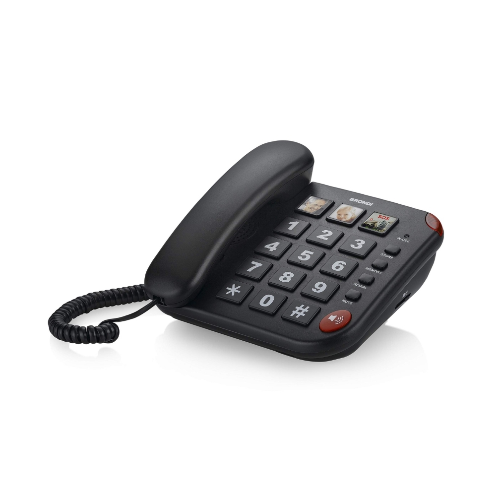 Immagine di TELEFONO DA CASA BRONDI BRAVO 15 BLACK