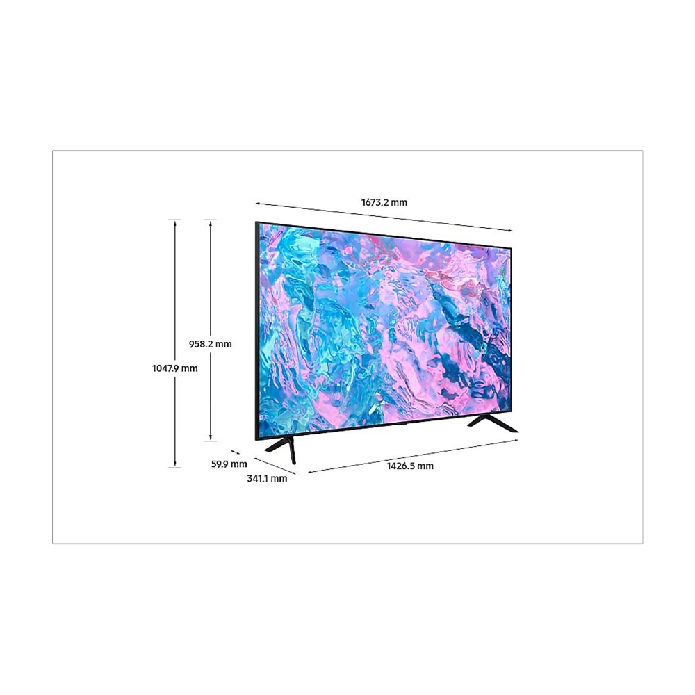Immagine di TV LED 75" SAMSUNG 4K UE75CU7172 SMART TV EUROPA BLACK
